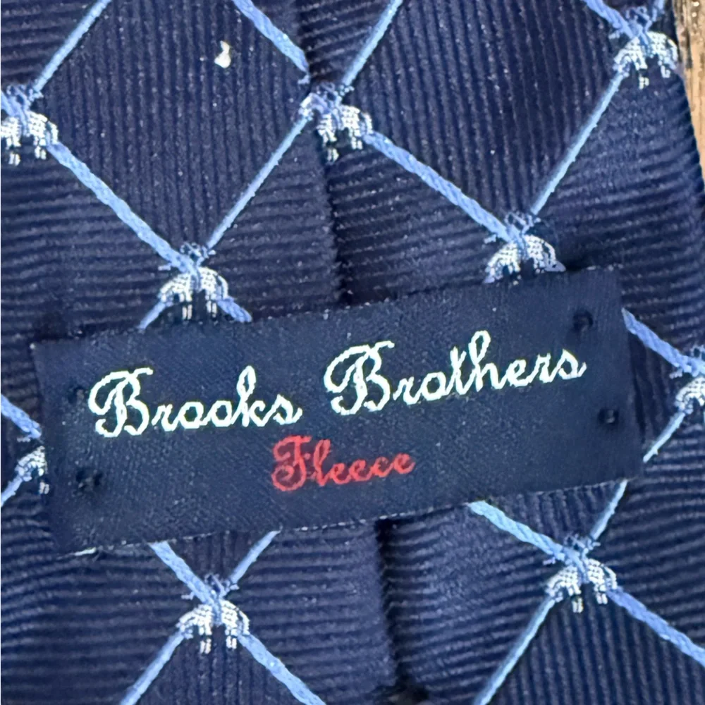 Navy Blue Checkered kid’s tie by Brooks Brothers.